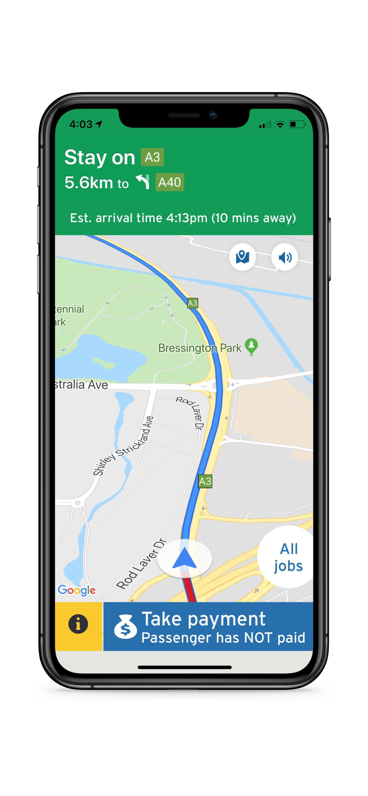 ingogo embedded google maps navigation