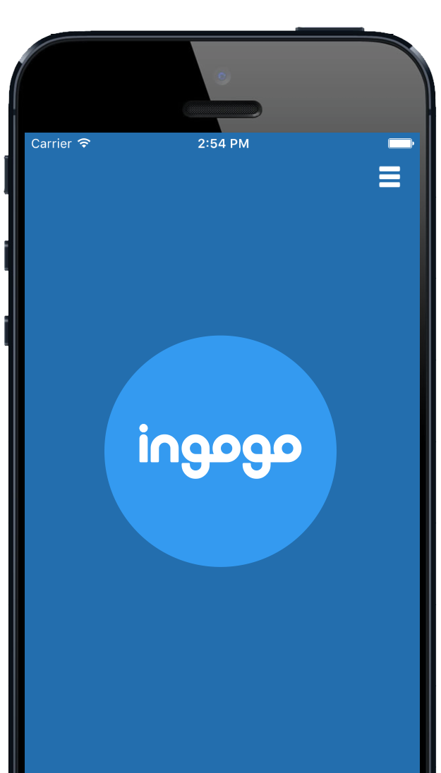 ingogo app on iPhone